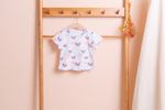 [BEBELOUTE] Rainbow Print T-Shirt (White), Baby T-Shirts, Infant, Toddler, Cotton 100% _ Made in KOREA